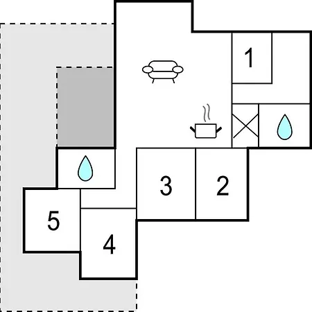 Дом отдыха 5 Bedroom Cozy In
